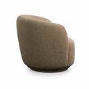 Ver imagem 6 de Kit 2 Poltronas Decorativas Sala de Estar Melissa Giratória Linho Marrom Claro M1 - Monari Design