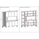 Ver imagem 4 de Armário de Cozinha Compacta 9 Portas e 1 Gaveta 200cm Milla Freijó-vanilla - Pallazio
