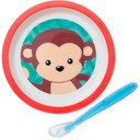 Ver imagem 1 de Kit Pratinho de Bebê 21cm e Colher para Introdução Alimentar Buba 6 Meses