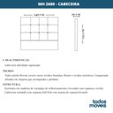Ver imagem 4 de Cabeceira MH-2680 Herval Estofada Casal para Colchão 138 cm Linho Bege C