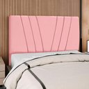 Ver imagem 2 de Cabeceira Casal 140 Cm com Frame Belgica Suede Rosa Artte Rosa