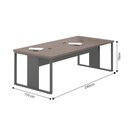 Ver imagem 6 de Mesa para Sala de Reunião com Painel para TV - Freijó e Preto Freijó e Preto