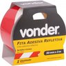Fita adesiva refletiva 50 mm x 3 m vermelha e branca Vonder - 2