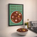 Ver imagem 1 de Quadro Decorativo para Cozinha Feijoada 24x18cm Mold Preta