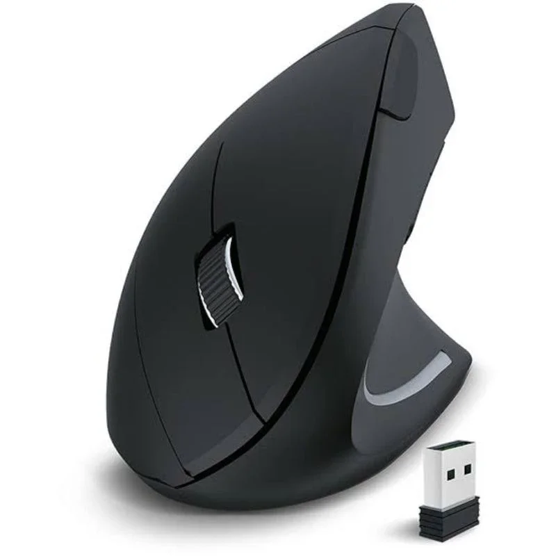 Ver imagem 1 de Mouse Vertical Ergonômico 2.4ghz sem Fio Ajustável 1600 Dpi