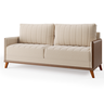 Estofado Living Premium 2m 4 Lugares Laterais em Corano Linho Bronze/durango - Casa Giulia - 2