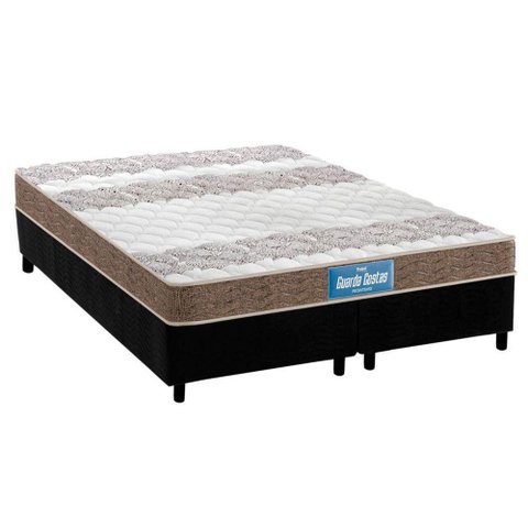 Cama Box Queen: Colchão Espuma D33 Probel /EP Guarda Costas Próintense Double Face + Base CRC