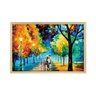 Quadro com Moldura Passeio pelo Bosque MADEIRA CLARA - Grande - 2