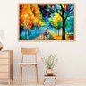 Quadro com Moldura Passeio pelo Bosque MADEIRA CLARA - Grande - 1