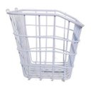 Ver imagem 2 de Cesta Cestinha para Bicicleta Aramada Branca Retrô com Tampa
