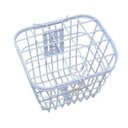 Ver imagem 3 de Cesta Cestinha para Bicicleta Aramada Branca Retrô com Tampa