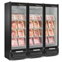 Ver imagem 1 de Expositor de Carne 3 Portas GCBC1450 Gelopar Refrigerador Vertical 3 PORTAS PRETO 220v