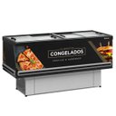 Ver imagem 1 de Ilha Vidro Reto GESV190R Gelopar Ilha 1,89m Vidro Reto Preta Adesivada 220v