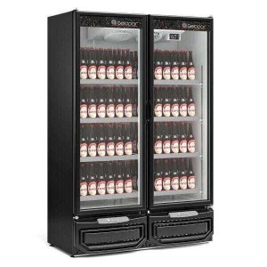 Cervejeira 2 Portas GCBC950 Gelopar Refrigerador Vertical 2 PORTAS PRETO 220V