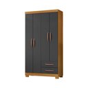 Ver imagem 2 de Roupeiro 100cm 4 Portas 2 Gavetas - Ssx Multicoisas