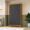 Ver imagem 1 de Roupeiro 100cm 4 Portas 2 Gavetas - Ssx Multicoisas