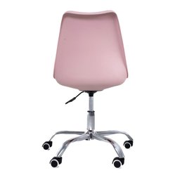 Cadeira de Escritório Office com Rodízios Estofada Leda Rosa - 2