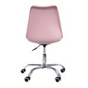 Ver imagem 2 de Cadeira de Escritório Office com Rodízios Estofada Leda Rosa