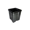 Ver imagem 4 de Lixeira Quadrada Dourada e Preta em Aço Inox Com Pedal 12L – By Fineza