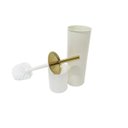 Ver imagem 3 de Conjunto Branco e Dourado para Banheiro-Lixeira com pedal+escova sanitária - By Fineza