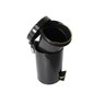 Conjunto Preto e Dourado para Banheiro-Lixeira com pedal+escova sanitária - By Fineza - 3