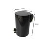 Conjunto Preto e Dourado para Banheiro-Lixeira com pedal+escova sanitária - By Fineza - 4