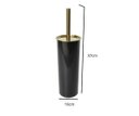 Ver imagem 5 de Conjunto Preto e Dourado para Banheiro-Lixeira com pedal+escova sanitária - By Fineza