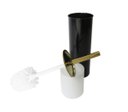 Ver imagem 2 de Conjunto Preto e Dourado para Banheiro-Lixeira com pedal+escova sanitária - By Fineza