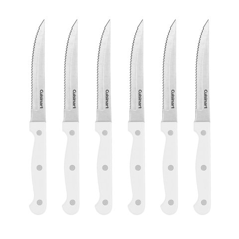 Cuisinart Conjunto de Facas para Carne 6 Peças 11,4 Cm Aço Inox Branco