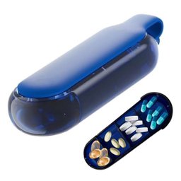 Porta Remedio Comprimido Capsula Compartimento Estojo Divisoria Mala Bolsa Viagem Portatil Seguro Re - 1
