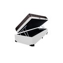 Ver imagem 3 de Cama Box Baú Solteiro Colchão Aylla Espuma D33 Acolchões + Box Sintético 55x88x188 Cor:Branco