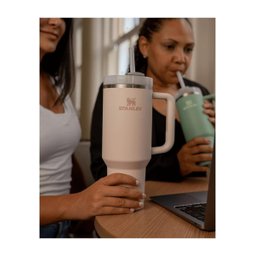 Copo com Canudo Stanley Quencher 2.0 Rose Quartz 1,180 Litros - 5