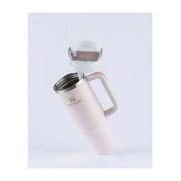 Copo com Canudo Stanley Quencher 2.0 Rose Quartz 1,180 Litros - 2