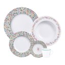 Ver imagem 1 de Aparelho de Jantar Tramontina Dalina 30 Peças em Porcelana Decorada