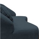 Ver imagem 7 de Namoradeira Sofá Feijão Cancún 130cm Orgânica Bouclé Cinza
