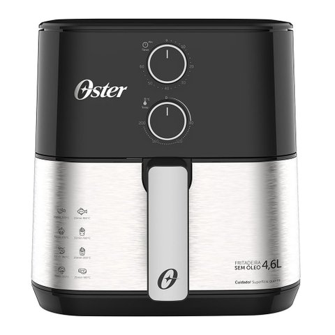 Fritadeira Elétrica Sem Óleo Oster 1500W 4,6 Litros 127V OFRT520-127