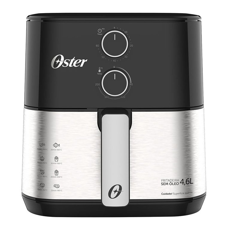Fritadeira Elétrica Sem Óleo Oster 1500W 4,6 Litros 127V OFRT520-127
