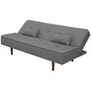 Ver imagem 5 de Sofá Cama Silver 3 Lugares Linho Cinza Grafite 1,92