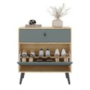 Ver imagem 4 de Sapateira Cômoda com Gaveta para Quarto Bege/Amêndoa/Acqua