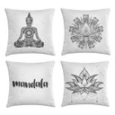 Ver imagem 1 de kit 4 capas almofadas Mandala 40x40