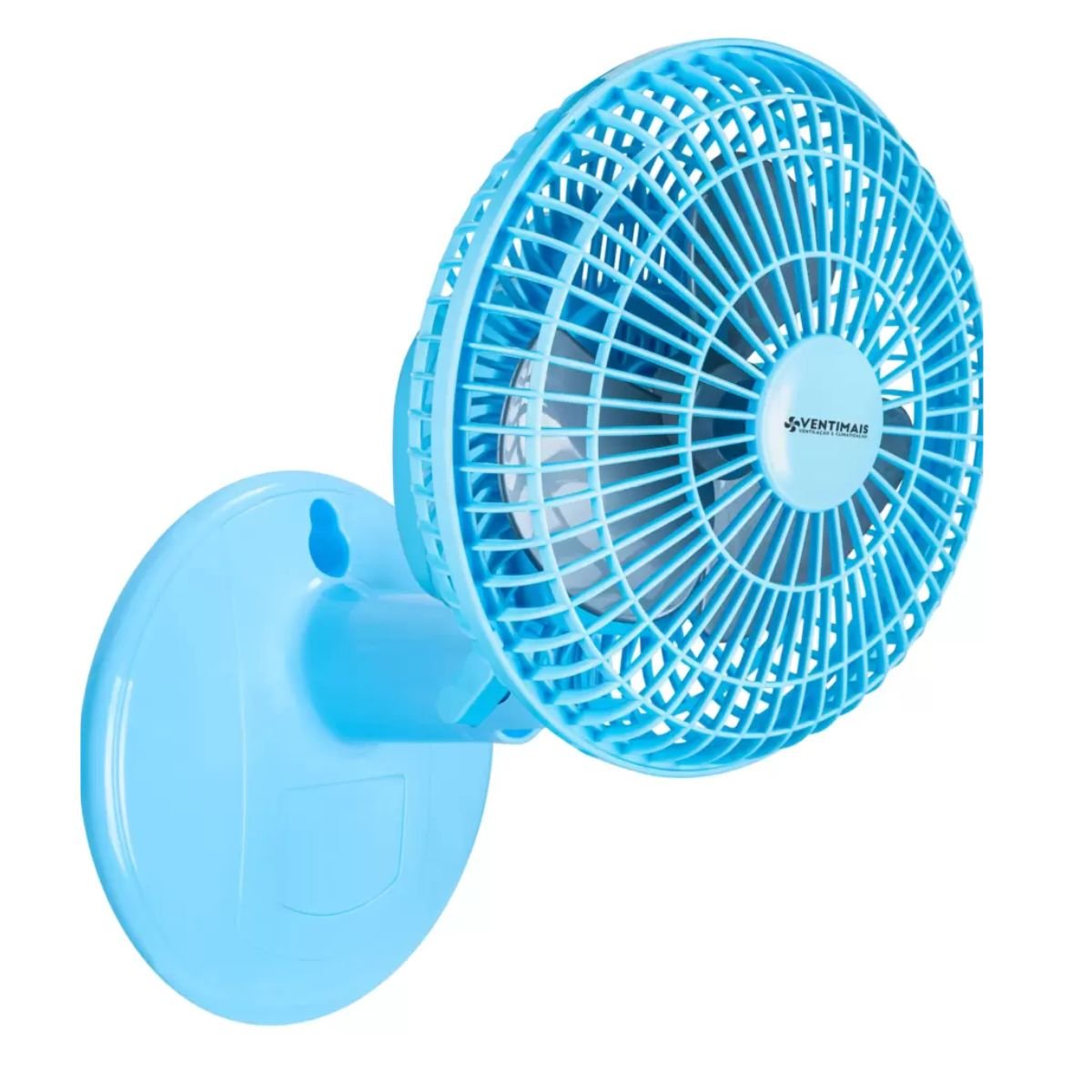 Mini Ventilador Turbo Ventimais 3 Pás 20cm Azul/prata 2 Velocidades 127v - 6