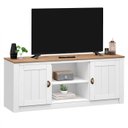 Ver imagem 7 de Rack Tv Bancada 58 Polegadas Madeira Maciça 2 Portas 2 Nichos Bolton Branco Madeirado Idimex