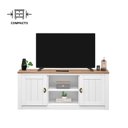 Ver imagem 4 de Rack Tv Bancada 58 Polegadas Madeira Maciça 2 Portas 2 Nichos Bolton Branco Madeirado Idimex