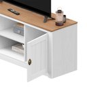 Ver imagem 6 de Rack Tv Bancada 58 Polegadas Madeira Maciça 2 Portas 2 Nichos Bolton Branco Madeirado Idimex