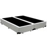 Cama Box Casal Bipartido Loja Xerife Sintético Branco 40x138x188 - 1