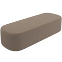 Ver imagem 6 de Cabeceira Cama Box King 195cm Lanna com Puff Recamier Doha W01 Bouclê Bege - Lyam Decor