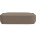 Ver imagem 7 de Cabeceira Cama Box King 195cm Lanna com Puff Recamier Doha W01 Bouclê Bege - Lyam Decor