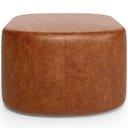 Ver imagem 5 de Puff Decorativo Orgânico para Living Quarto 70cm Doha W01 Couríssimo Camel - Lyam Decor