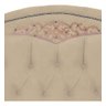 Cabeceira Kate Estofada para Cama Box de Casal 1,40 Veludo Bege Bz Home Decor - 3