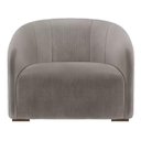 Ver imagem 2 de Poltrona Decorativa Estofada Recepção Julia Suede Cappuccino - Lm Decor